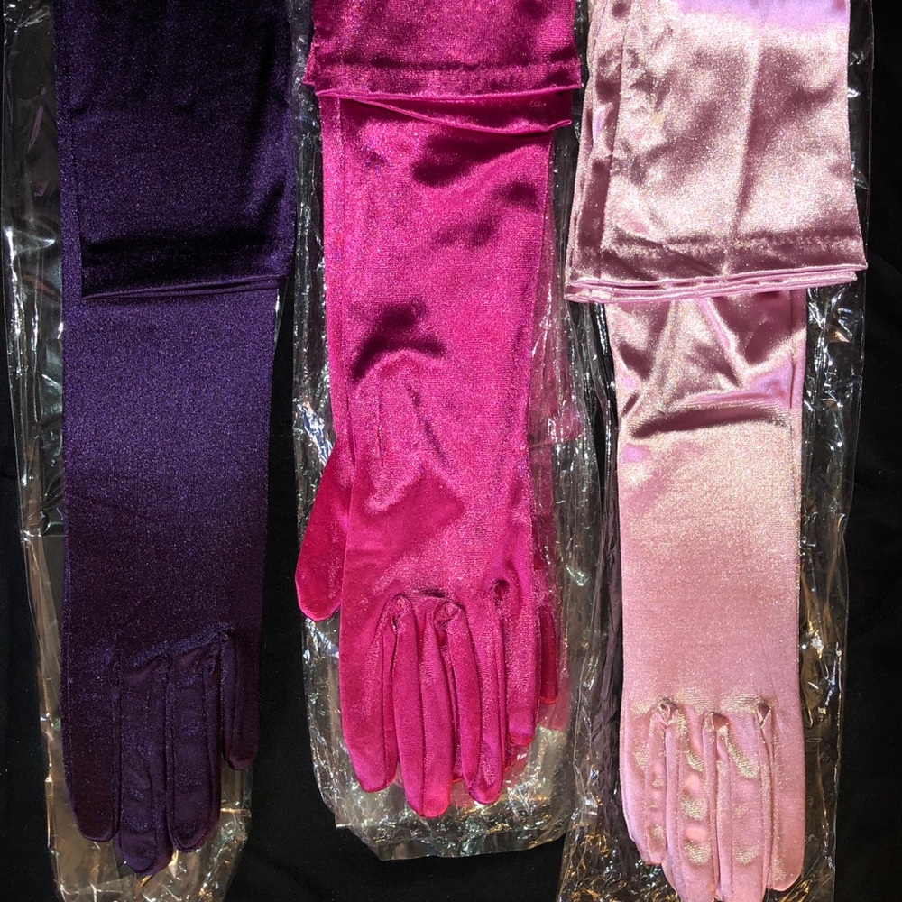 Extra Long Length Gloves Plum